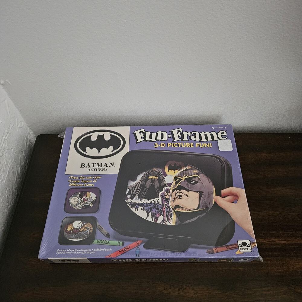 Vintage Batman Fun Frame 3-D Picture Fun Batman Returns 1992 Factory Sealed